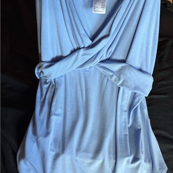 “Venus Blue Twist Front Tank Top – Women’s M, Stretchy Casual. - Picture 3 of 5